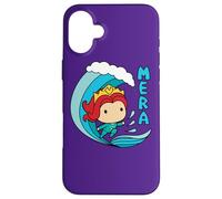 Custodia per iPhone 16 Plus Aquaman Movie Chibi Mera and Mermaid Wave