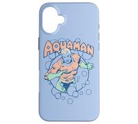 Custodia per iPhone 16 Plus Aquaman Swimming Bubbles