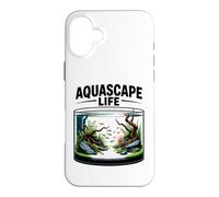 Custodia per iPhone 16 Plus Aquascape Life Aquascaping Acquario Piante Acquatiche