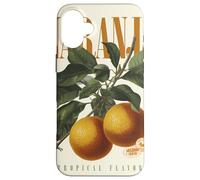 Custodia per iPhone 16 Plus Arancia Vintage Aroma Tropicale Frutta Biologica Arte Botanica