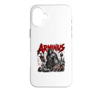 Custodia per iPhone 16 Plus Arminius Eroe germanico Battaglia nella foresta di Teutoburgo