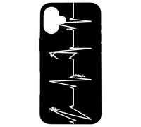 Custodia per iPhone 16 Plus Arrampicata, Alpinismo, Bouldering, Battito cardiaco