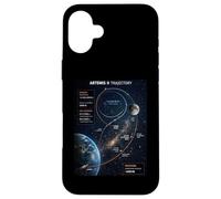 Custodia per iPhone 16 Plus Artemis 2 Mappa del percorso SLS Rocket Launch Mission To The Moon