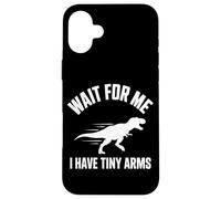 Custodia per iPhone 16 Plus Aspettami Ho Tiny Arms T-Rex Gym Lifting Humor
