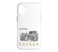 Custodia per iPhone 16 Plus Atene Grecia in lingua greca con architettura greca