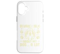 Custodia per iPhone 16 Plus Attenzione, parlo molto del mio cane papà