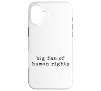 Custodia per iPhone 16 Plus Audace Diritti Umani Attivismo Empowerment Design Minimalista