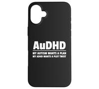 Custodia per iPhone 16 Plus AuDHD Autismo ADHD Menti neurodivergenti
