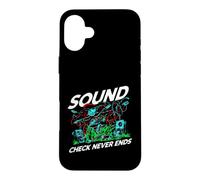 Custodia per iPhone 16 Plus Audio Engineer Sound Check Never Ends Live Crew Graphic
