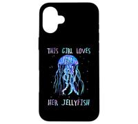 Custodia per iPhone 16 Plus Awesome Cute UnderWater This Girl loves her JellyFish