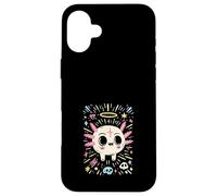 Custodia per iPhone 16 Plus Axolotl Teschio Kawaii Arte Gotica Pastello