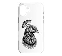 Custodia per iPhone 16 Plus Aztec Pavone Messicano Mesoamericano Tribale Antico Maya