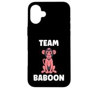 Custodia per iPhone 16 Plus Baboons Animals Funny Little Baby Monkey team Baboon
