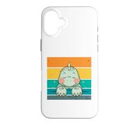 Custodia per iPhone 16 Plus Baby T.Rex che dorme pacifico dinosauro carino preistorico