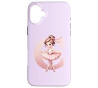 Custodia per iPhone 16 Plus Ballerina Ragazza Danza Nome Prima Lettera C Ragazza Tutu Ballet