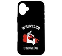 Custodia per iPhone 16 Plus Bandiera del Canada Distressed Whistler Pride