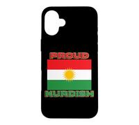 Custodia per iPhone 16 Plus Bandiera del Kurdistan Patriottica Uomini Donne Bambini Orgoglioso Curdo