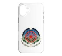 Custodia per iPhone 16 Plus Bandiera del popolo Romani Vintage Distressed Gypsy Cultura