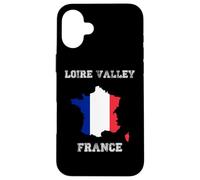 Custodia per iPhone 16 Plus Bandiera Francia Distressed Valle della Loira Pride