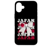 Custodia per iPhone 16 Plus Bandiera giapponese giapponese Pride Coquette Bow