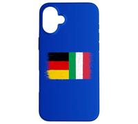 Custodia per iPhone 16 Plus Bandiera Italia Germania per Tedesco Italiano Italo-tedeschi