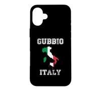 Custodia per iPhone 16 Plus Bandiera Italia invecchiata Gubbio Pride