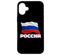 Custodia per iPhone 16 Plus Bandiera Russa Patriottica Uomini Donne Bambini Russia
