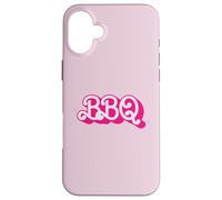 Custodia per iPhone 16 Plus Barbecue Grill Pink Retro Funny BarBQ Classic Girl Gear
