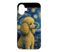 Custodia per iPhone 16 Plus Barboncino Cielo Stellato Stile Van Gogh Uomini Donne Cane Mamma