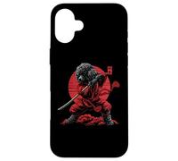Custodia per iPhone 16 Plus Barboncino Papà Carino Anime Giapponese Roba Samurai Cane Ninja