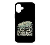 Custodia per iPhone 16 Plus Barca versando soldi in acqua motoscafo capitano