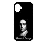 Custodia per iPhone 16 Plus Baruch de Spinoza Filosofia Razionalista Ritratto