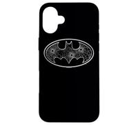Custodia per iPhone 16 Plus Batman Glass Hole Logo