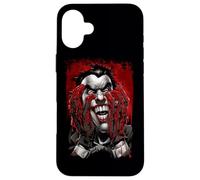Custodia per iPhone 16 Plus Batman Joker Blood in Hands