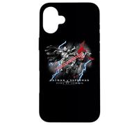 Custodia per iPhone 16 Plus Batman v Superman Lightning v Heat Vision