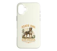 Custodia per iPhone 16 Plus Bayou Dog, bellezza screziata della Louisiana