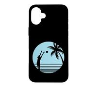 Custodia per iPhone 16 Plus Beachvolley sulla sabbia sotto le palme