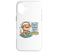 Custodia per iPhone 16 Plus Bearded Dragon Gaming Reptiles Can't Hear You I'm Gaming