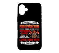 Custodia per iPhone 16 Plus Behind Every Strong Firefighter Fireman Firefighters Lovers