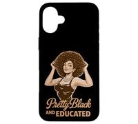 Custodia per iPhone 16 Plus Bella Nero Educato Afro Pin Up Ragazza Melanated