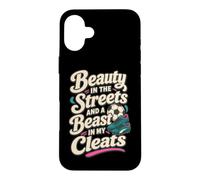 Custodia per iPhone 16 Plus Bellezza nelle strade Tacchetti da calcio