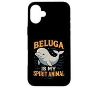 Custodia per iPhone 16 Plus Beluga è il mio spirito animale carino balena amante