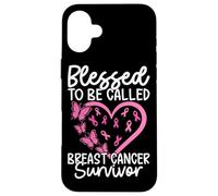 Custodia per iPhone 16 Plus Benedetto per essere chiamato sopravvissuto al cancro al seno