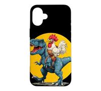Custodia per iPhone 16 Plus Best Friends - Costume da pollo per gli amanti dei dinosauri