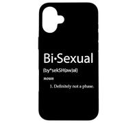 Custodia per iPhone 16 Plus Bi-Sexual Definition Joke Funny LGBTQ Gay Pride Community Bi