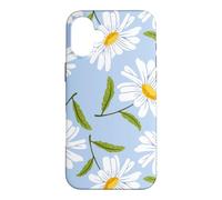 Custodia per iPhone 16 Plus Bianco Daisy Floral Pattern Primavera Fiore Giardino