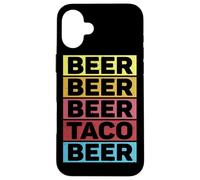 Custodia per iPhone 16 Plus Bière Taco Food Cinco De Mayo Fun Drinking Team Beer Lover