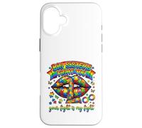 Custodia per iPhone 16 Plus Big Sisters Fight Too Autism Awareness Puzzle Labbra