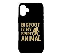 Custodia per iPhone 16 Plus Bigfoot Is My Spirit Animal Funny Sasquatch Retro Design