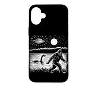 Custodia per iPhone 16 Plus Bigfoot Loch Ness Mostro Nessie UFO Alien Lover Cryptid